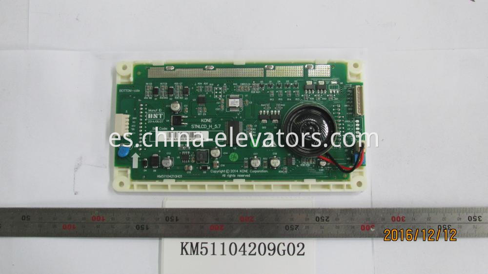 Tablero de pantalla LCD de elevación KONE KM51104209G02 KONE Lift LCD Display Board KM51104209G02